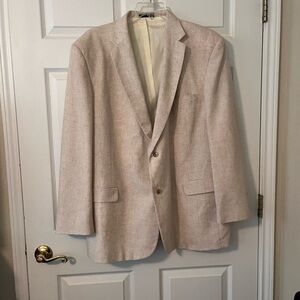 David Taylor Cream Sport Coat Modern Tailored Fit
